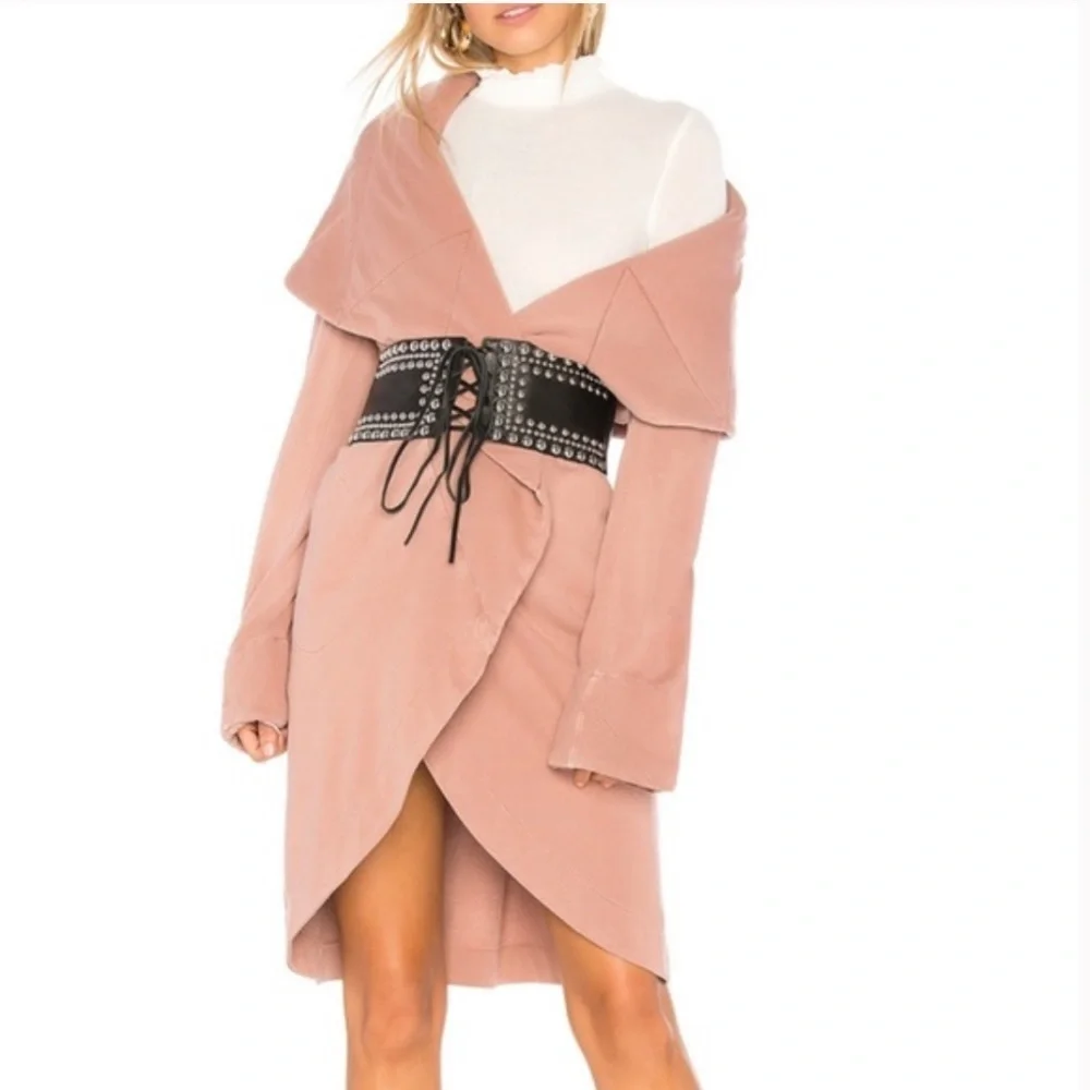 Bagatelle Quilted Drape Coat - Picture 12 of 13